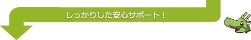 しっかりした安心サポート